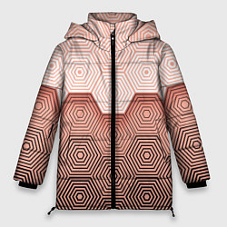 Куртка зимняя женская Hexagon Minimal, цвет: 3D-черный