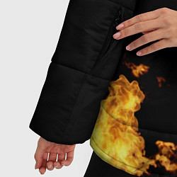 Куртка зимняя женская Fire Heart, цвет: 3D-черный — фото 2