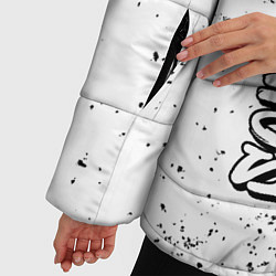 Куртка зимняя женская Рэпер Sqwoz Bab в стиле граффити, цвет: 3D-черный — фото 2