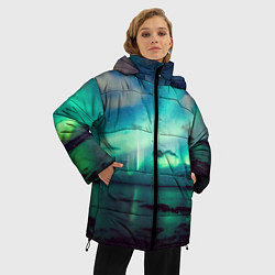 Куртка зимняя женская Aurora borealis, цвет: 3D-черный — фото 2