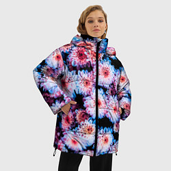 Куртка зимняя женская My Flowers, цвет: 3D-светло-серый — фото 2