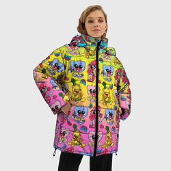 Куртка зимняя женская POPPY PLAYTIME МИЛЫЕ ПЕРСОНАЖИ, цвет: 3D-светло-серый — фото 2