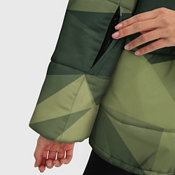 Куртка зимняя женская 3д полигоны - камуфляж, цвет: 3D-светло-серый — фото 2