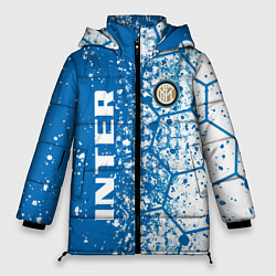 Куртка зимняя женская Inter соты, цвет: 3D-светло-серый
