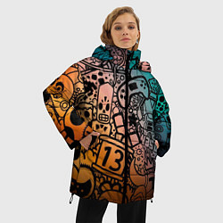 Куртка зимняя женская Life is gaming, цвет: 3D-черный — фото 2