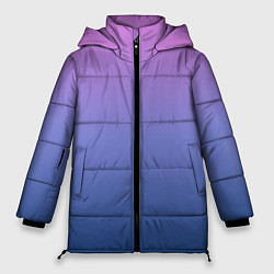 Куртка зимняя женская PINK-BLUE GRADIENT ГРАДИЕНТ, цвет: 3D-черный