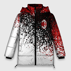 Куртка зимняя женская Ac milan краска, цвет: 3D-светло-серый