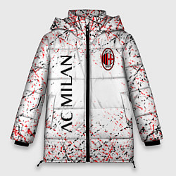 Женская зимняя куртка Ac milan logo