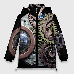 Женская зимняя куртка Mechanism of gears in Steampunk style