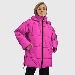Куртка зимняя женская Яркий розовый из фильма Барби, цвет: 3D-красный — фото 2