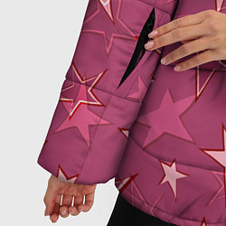 Куртка зимняя женская Terracotta Star Pattern, цвет: 3D-черный — фото 2