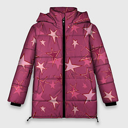 Куртка зимняя женская Terracotta Star Pattern, цвет: 3D-черный
