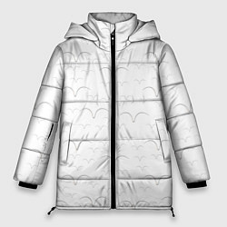 Куртка зимняя женская Белые чайкив полете, цвет: 3D-красный