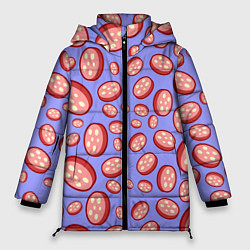 Куртка зимняя женская Колбасный дождь, цвет: 3D-черный
