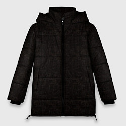 Женская зимняя куртка Текстурированный угольно-черный