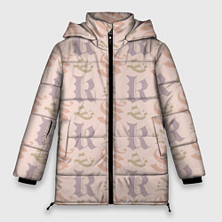 Женская зимняя куртка Геометрический абстрактный узор abstract geometric