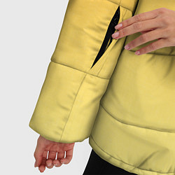 Куртка зимняя женская Оранжевый, желтый градиент, цвет: 3D-красный — фото 2