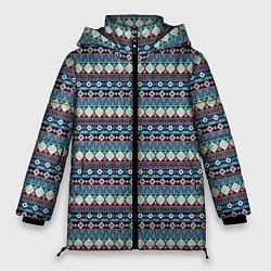 Женская зимняя куртка Мексиканский этнический многоцветный