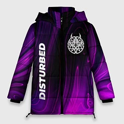Куртка зимняя женская Disturbed Violet Plasma, цвет: 3D-черный