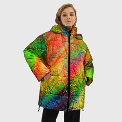 Куртка зимняя женская Rainbow inclusions, цвет: 3D-светло-серый — фото 2