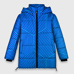 Женская зимняя куртка Blue geometry линии