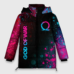 Женская зимняя куртка God of War - neon gradient