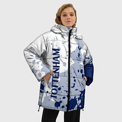 Куртка зимняя женская Tottenham hotspur Брызги красок, цвет: 3D-светло-серый — фото 2