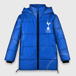Женская зимняя куртка Tottenham hotspur Голубая абстракция