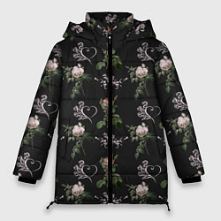 Женская зимняя куртка Дизайн из роз