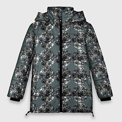 Куртка зимняя женская Бриллианты - текстура, цвет: 3D-черный