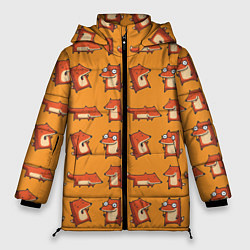 Куртка зимняя женская Лисички - такие лисички, цвет: 3D-светло-серый