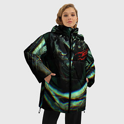 Куртка зимняя женская Берсерк Гатс В Плаще, цвет: 3D-светло-серый — фото 2