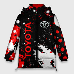 Куртка зимняя женская Toyota - краска, цвет: 3D-красный