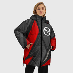 Куртка зимняя женская Mazda sports racing, цвет: 3D-черный — фото 2