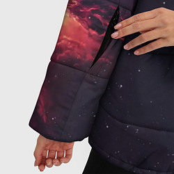 Куртка зимняя женская Космическое пламя, цвет: 3D-красный — фото 2