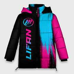 Женская зимняя куртка Lifan - neon gradient: по-вертикали