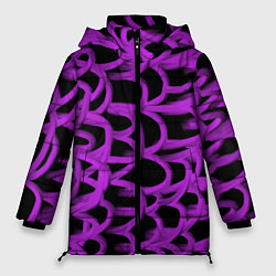 Женская зимняя куртка Нити из фиолетовой краски