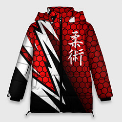 Куртка зимняя женская Джиу - Джитсу : Красная броня, цвет: 3D-светло-серый