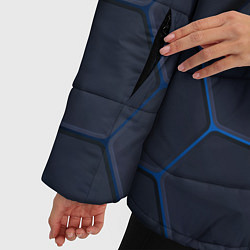 Куртка зимняя женская Неоновая броня голубая, цвет: 3D-красный — фото 2