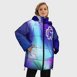 Куртка зимняя женская Among Us northern cold, цвет: 3D-черный — фото 2