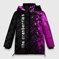 Куртка зимняя женская The Cranberries rock legends: по-вертикали, цвет: 3D-черный