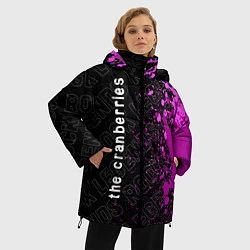 Куртка зимняя женская The Cranberries rock legends: по-вертикали, цвет: 3D-черный — фото 2