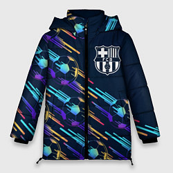 Куртка зимняя женская Barcelona градиентные мячи, цвет: 3D-черный