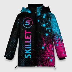 Куртка зимняя женская Skillet - neon gradient: по-вертикали, цвет: 3D-черный