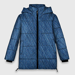 Женская зимняя куртка Деним - джинсовая ткань текстура