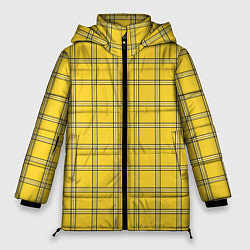 Женская зимняя куртка Классическая желтая клетка