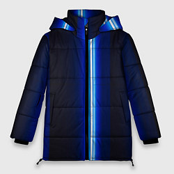 Женская зимняя куртка Неоновое синее свечение