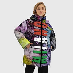 Куртка зимняя женская Avant-garde color texture - Milano, цвет: 3D-красный — фото 2