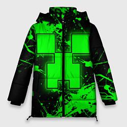 Женская зимняя куртка Minecraft neon green