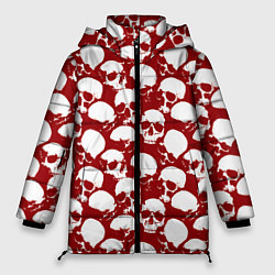 Женская зимняя куртка Череп и кровь